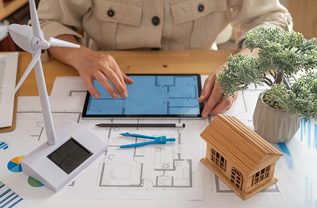 Projektiranje KNX instalacije na tabletu uz tlocrt i model kuće